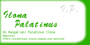 ilona palatinus business card